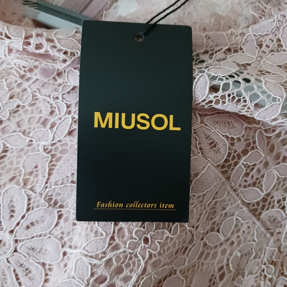 Lace Sheath Cocktail Dress Blush Pink - Picture 10 of 11